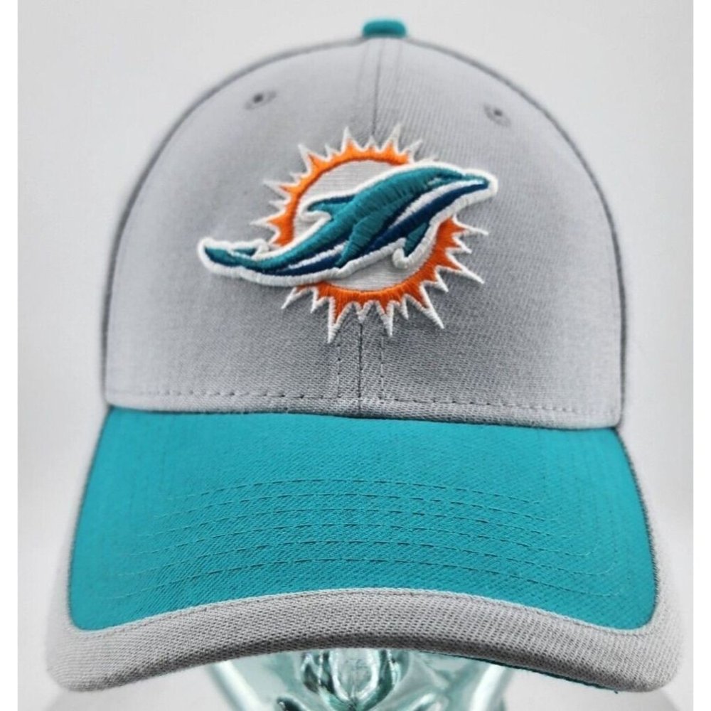 Miami Dolphins NFL New Era 39 Thirty Men's Logo Cap Hat Blue‎ Gray Med / Large